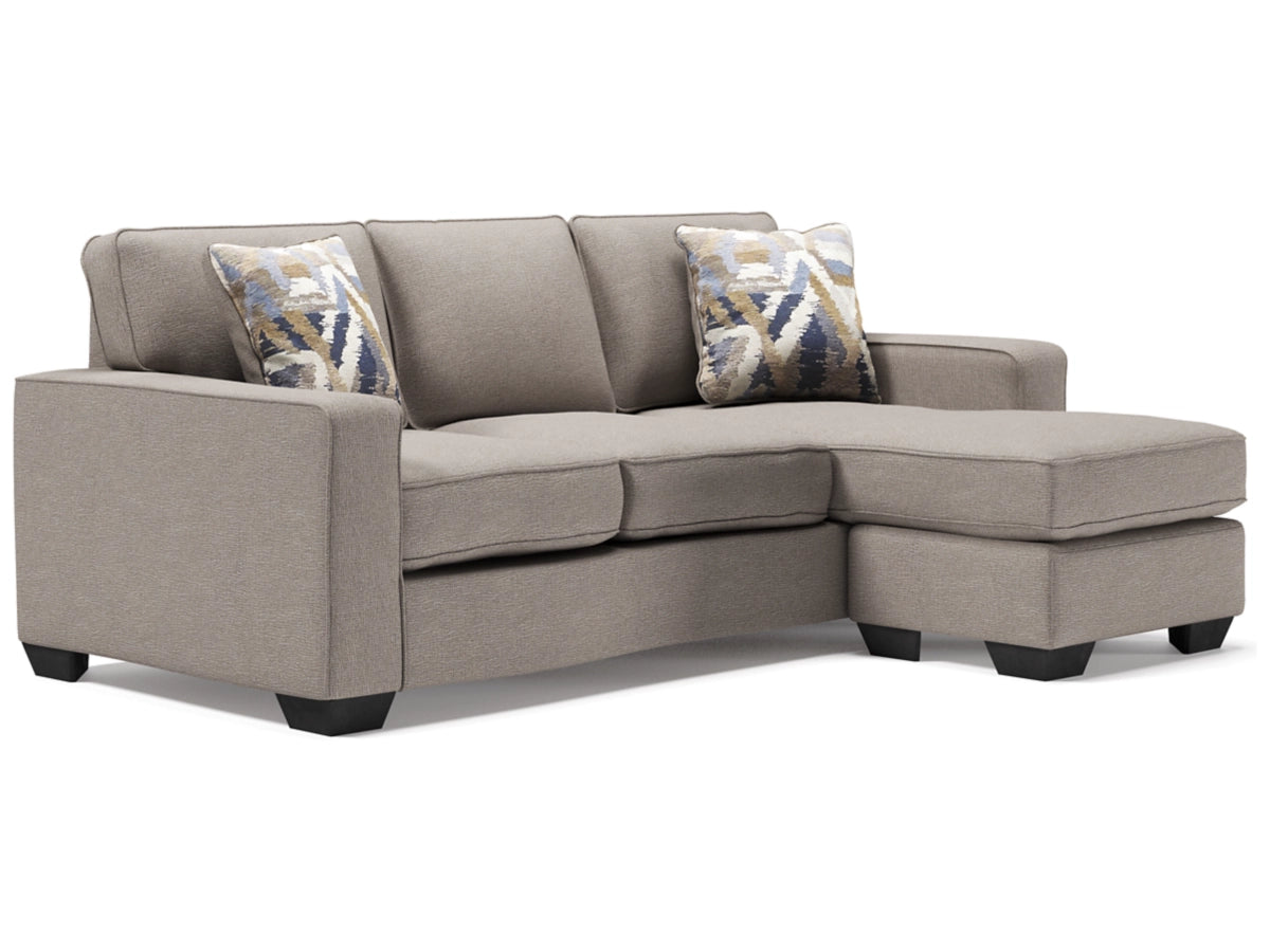 Contemporary Greaves Sofa Chaise - Ultra-Neutral, Reversible Design & Platform Support